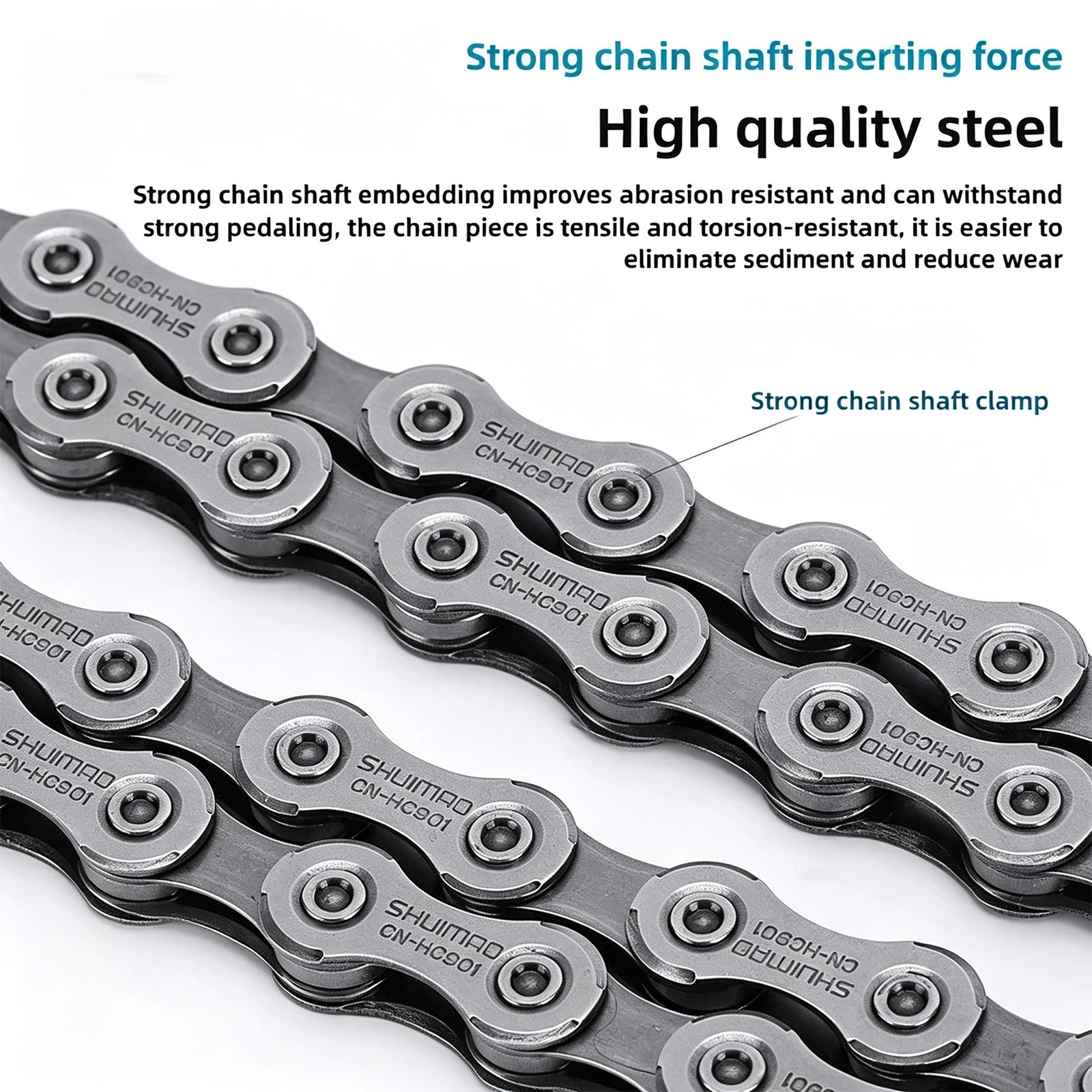 Shuimao CN-HC40 6/7/8-Speed 116 Link Chain for 18/21/24-Speed MTB/Road Bike
