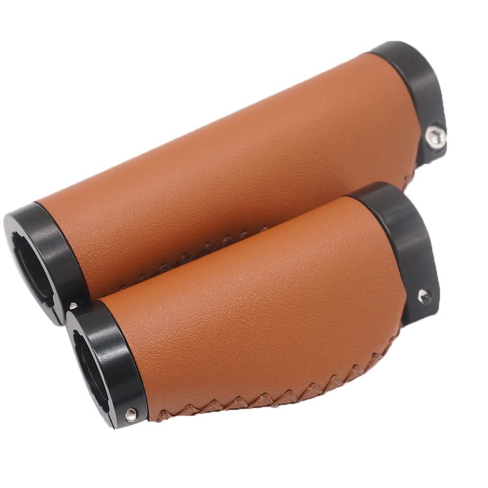 Bike Handle Grips 135/95mm Long/Short Grips Non-Slip PVC Microfiber Leather E…