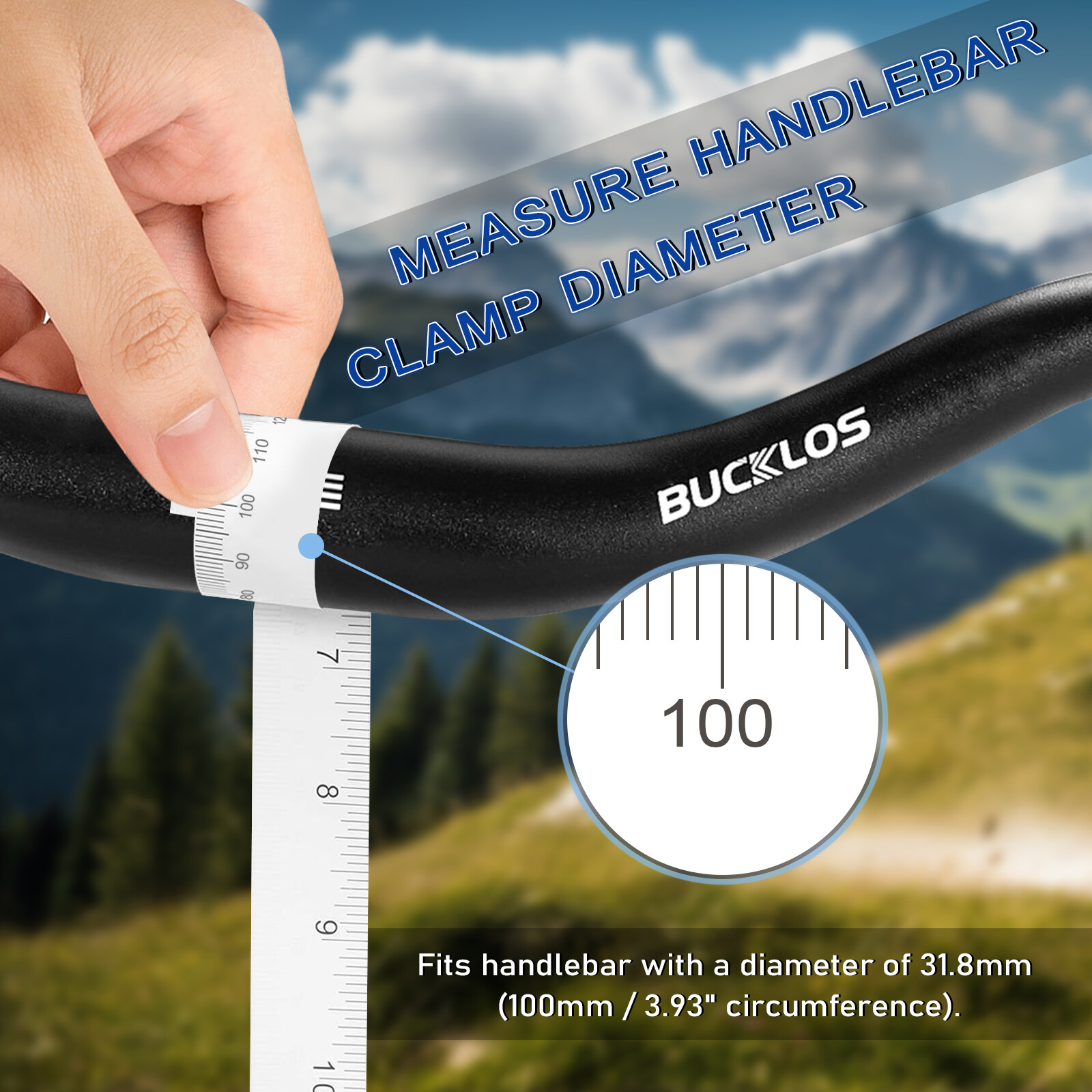 BUCKLOS Bike Stem Adjustable 80 Degree 110-145mm 25.4/31.8mm-Handlebar MTB/Road