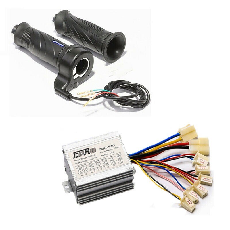 Throttle Grips 36V 500W Brush Speed Controller Electric Scooter Bike Go Kart ATV