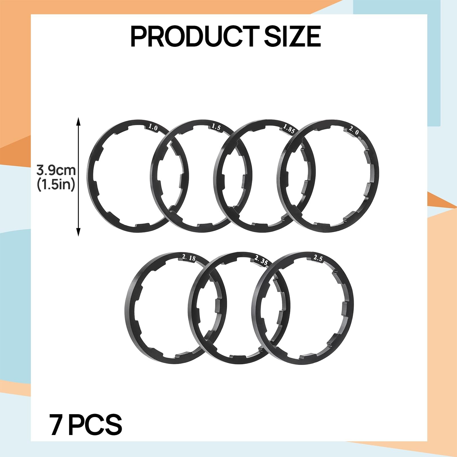 MTB Bike Headset Spacers，Bicycle Flywheel Washer Cassette Headset Gasket Hub …