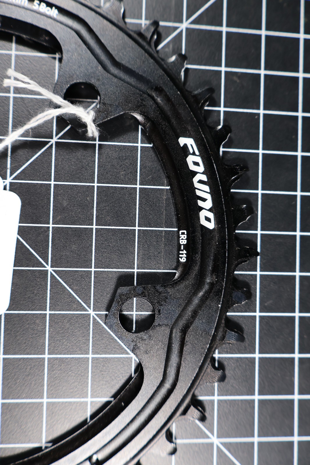 Narrow Wide 42T aluminum Chainring 110mm BCD 5 arm black FOVNO 12sp Exc Cond