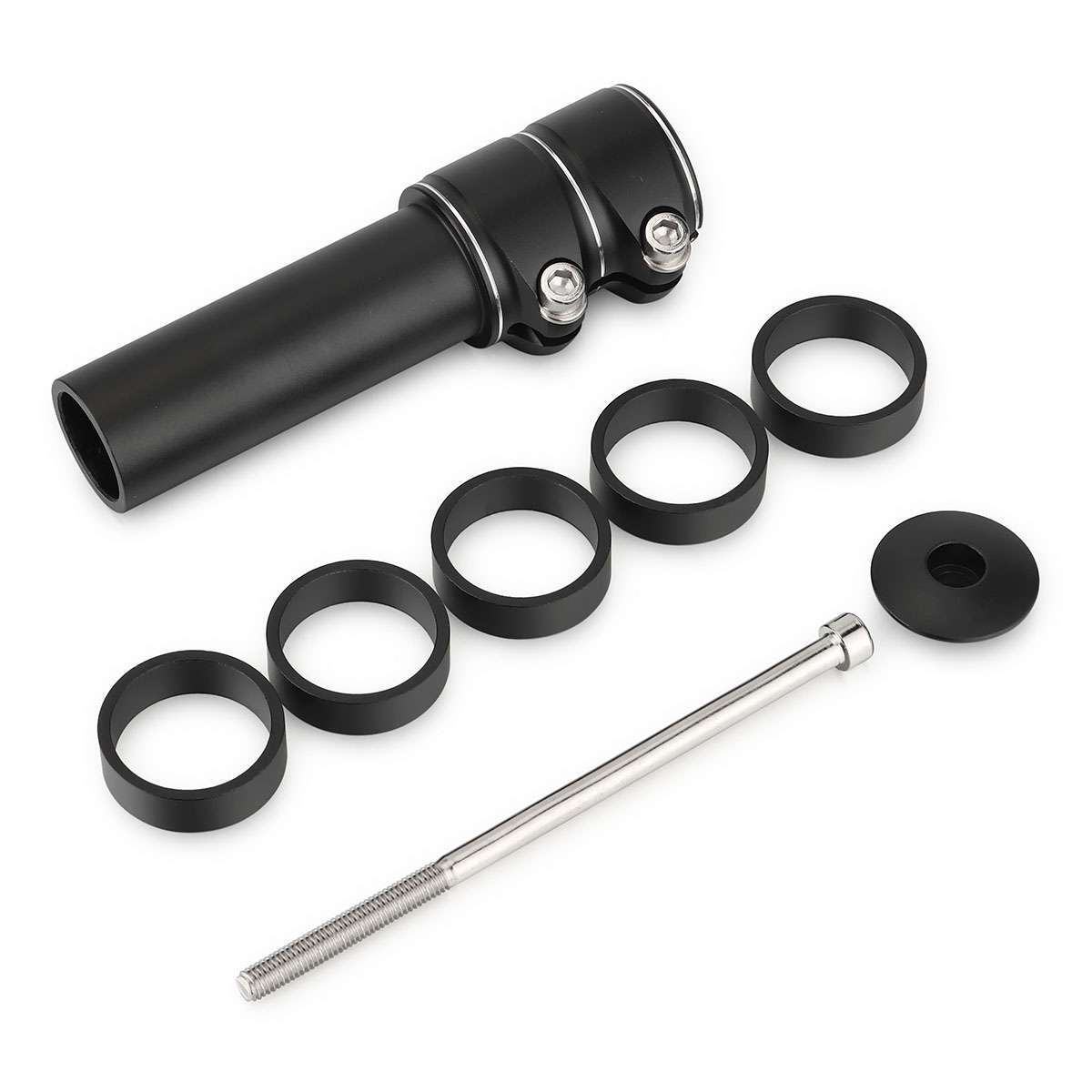 Mountain Bike Handlebar Extender Adaptor Tube Front Fork Stem Riser Extension