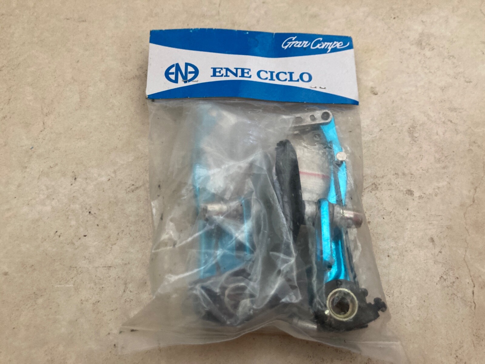 NOS Dia Compe Dia Tech Ene Ciclo Gran Compe V Brake Set 2 Arms Blue Anodized