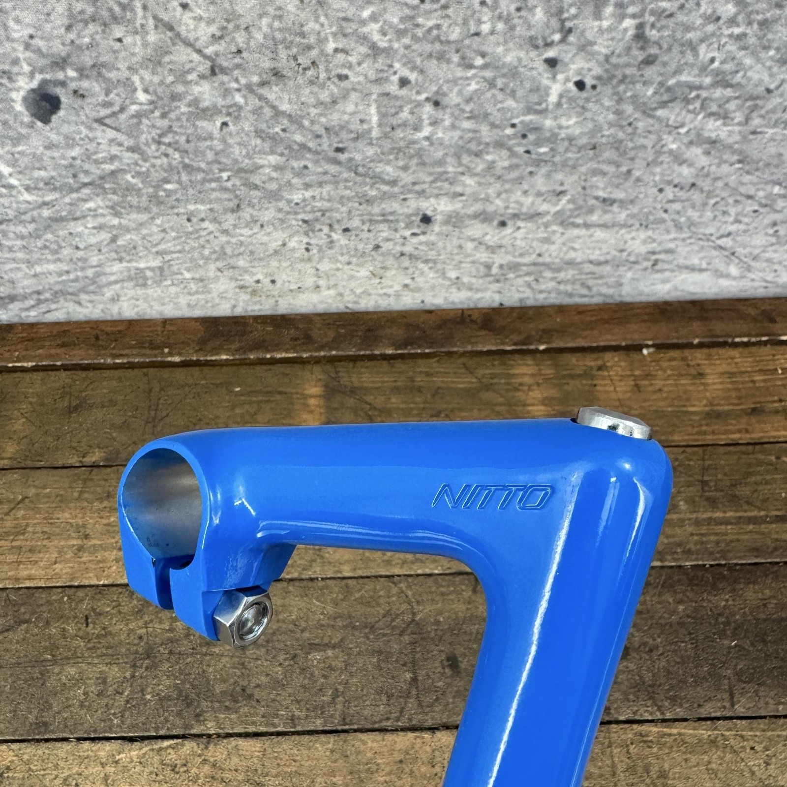 Vintage Nitto U.X 26 Quill Stem Blue 26mm Clamp 95mm Japan NOS 1in 22.2 Cafe