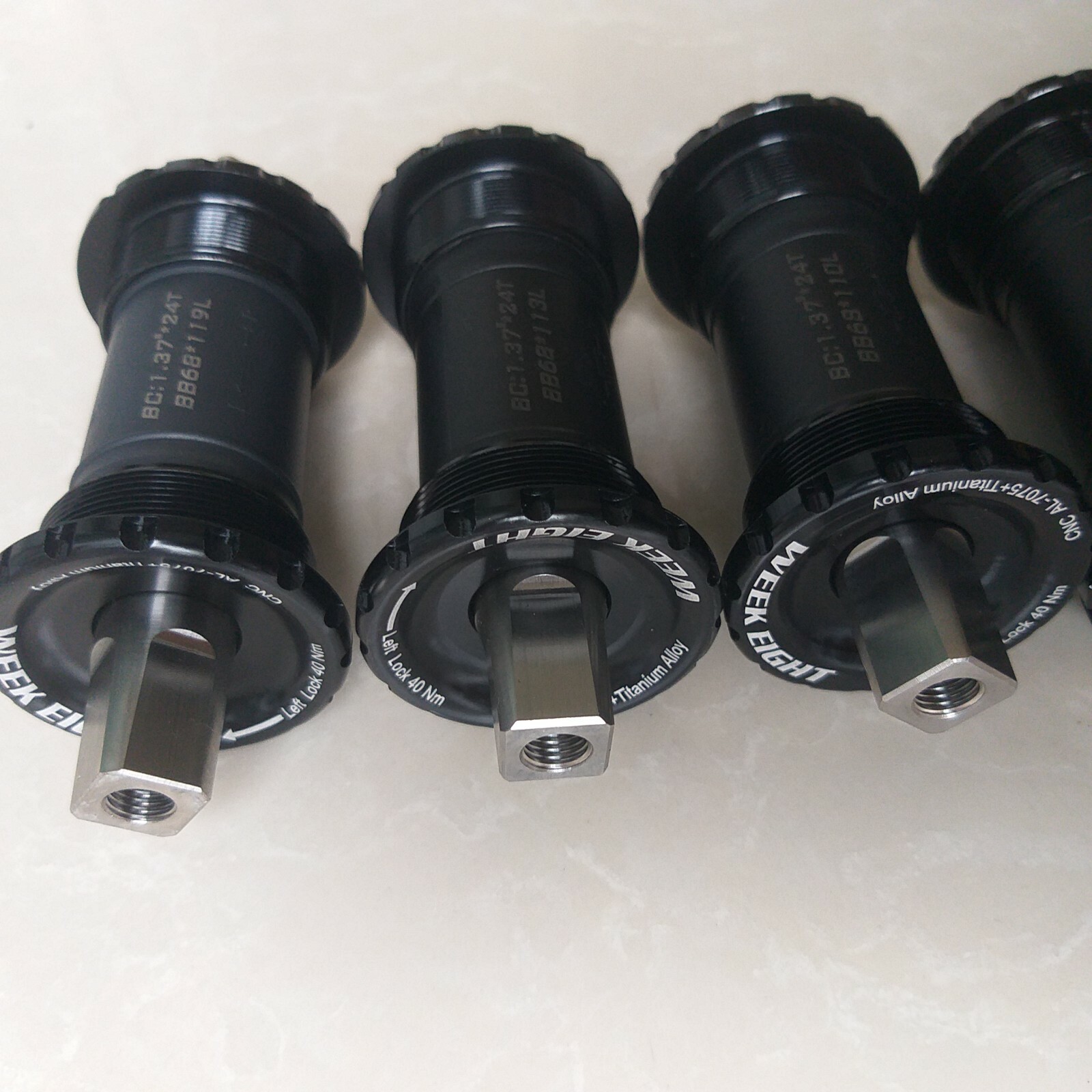 Titanium Axle BSA ENBB square taper BB bottom bracket for brompton bike 119MM