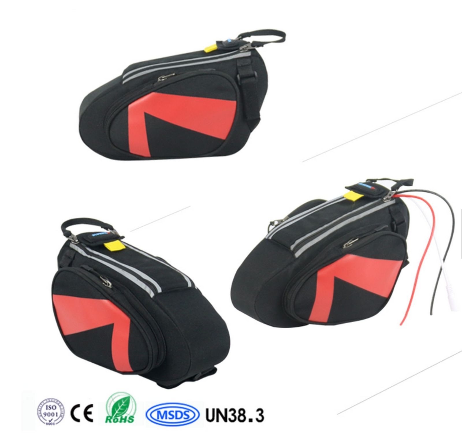 E-bike battery 36V 10Ah 360Wh lithium-ion battery pack in bag ebike pedelec BMS