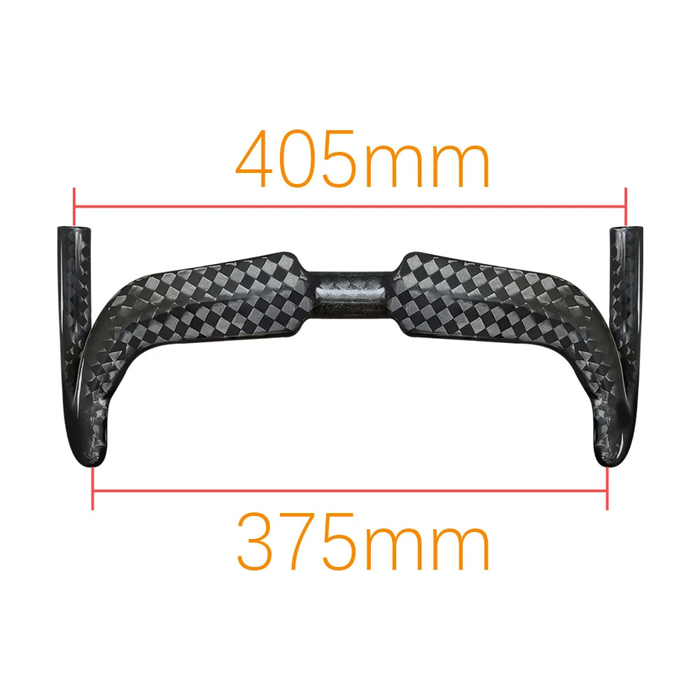 Carbon Track Bicycle Drop Bar Bike Handlebar Length 31.8-325/345/365/385/405MM