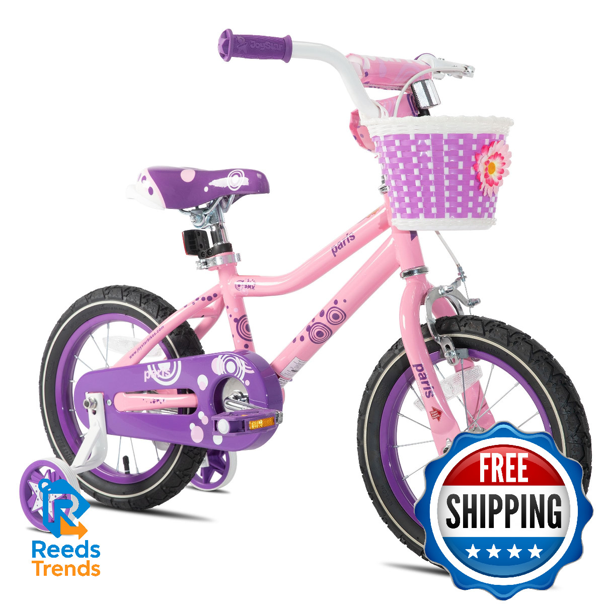 Joystar 16 Inch Girls Bikes Training Wheels For 4 5 6 7 Years Old Kids Birthday