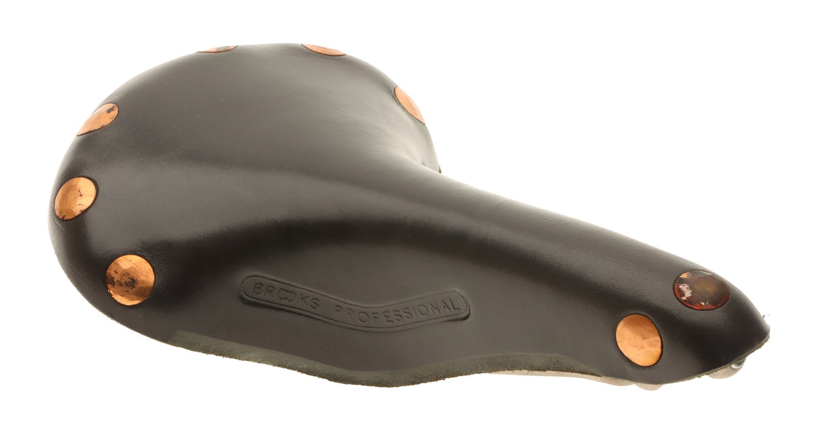 Brooks Team Pro Special Saddle Titanium Rails Hard Leather Cover Black NEW NOS