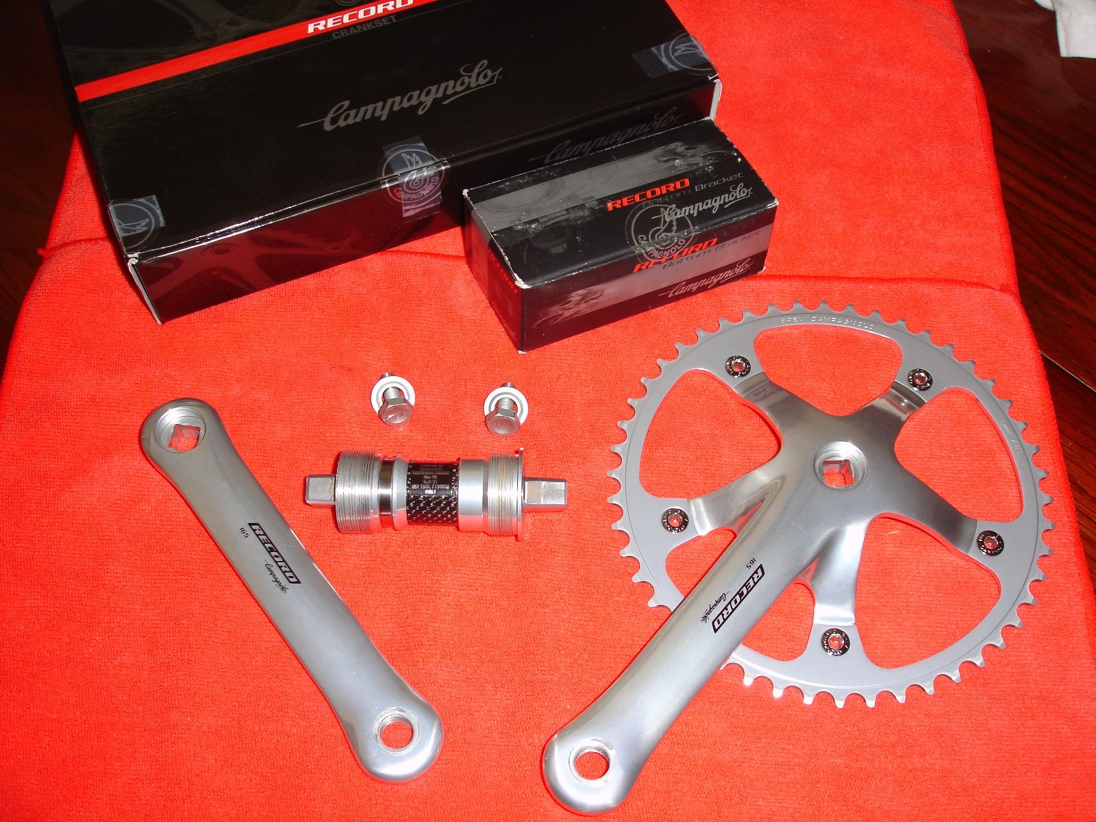 Campagnolo Record Pista Crankset with Italian Threaded Bottom Bracket