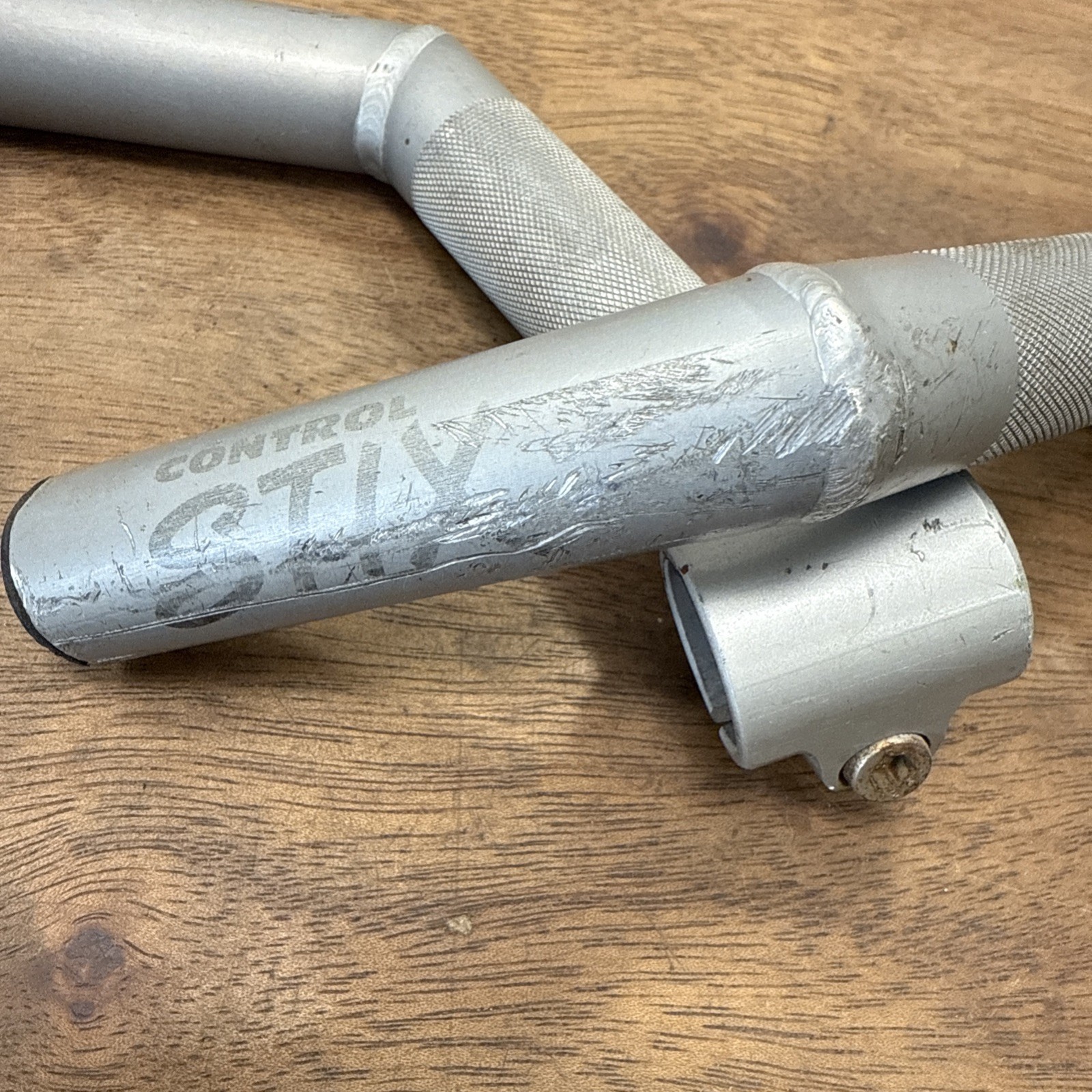Control Tech Control Stix Silver Bar Ends Welded L-Bend