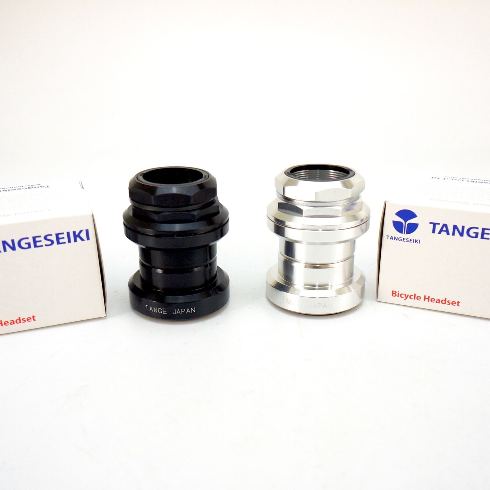 Tange Seiki Falcon FL270C Old School Threaded Bike Headset 1 1/8″ Silver/Black