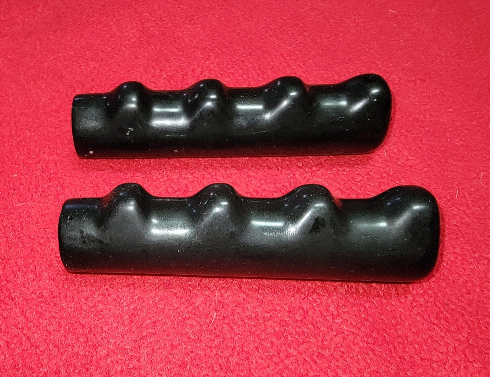 2 Bike Bicycle Black Smooth Hand Grips Molded – 7/8″ X 4.5 Inches Long