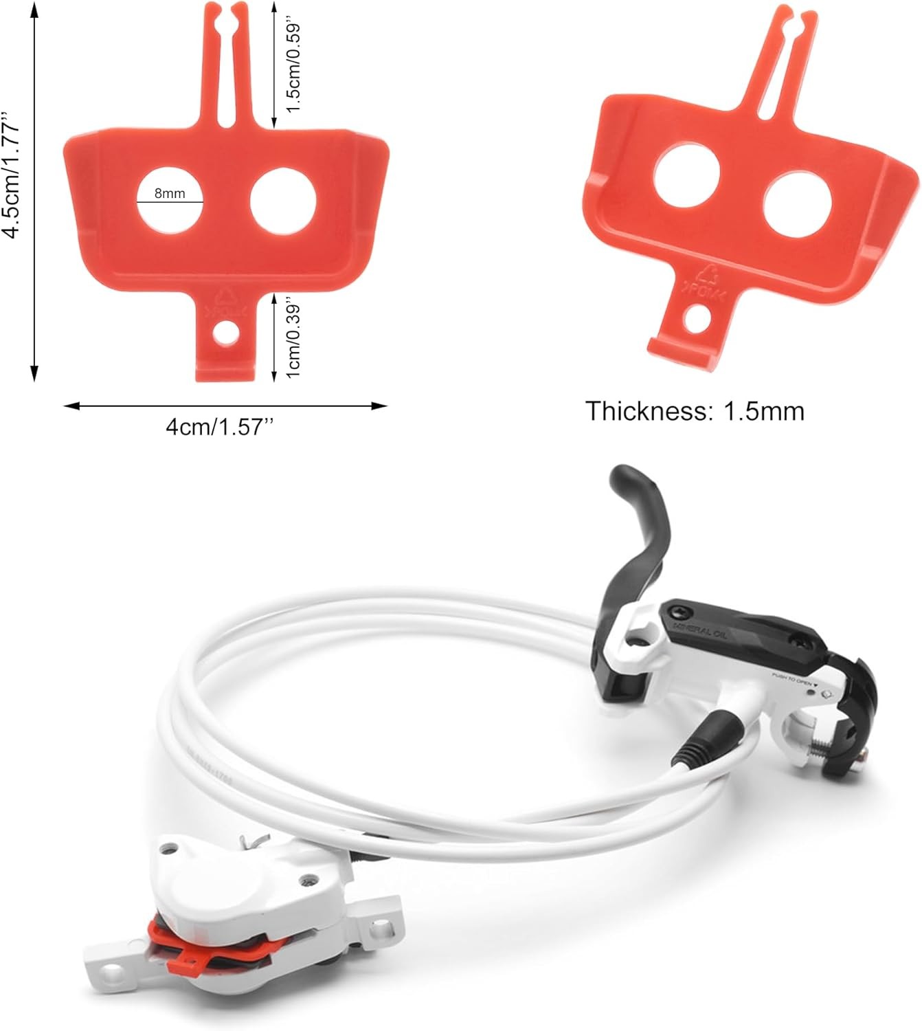 10 PCS Bike Disc Brake Pad Spacers Bicycle Hydraulic Disc Brake Pad Spreader …