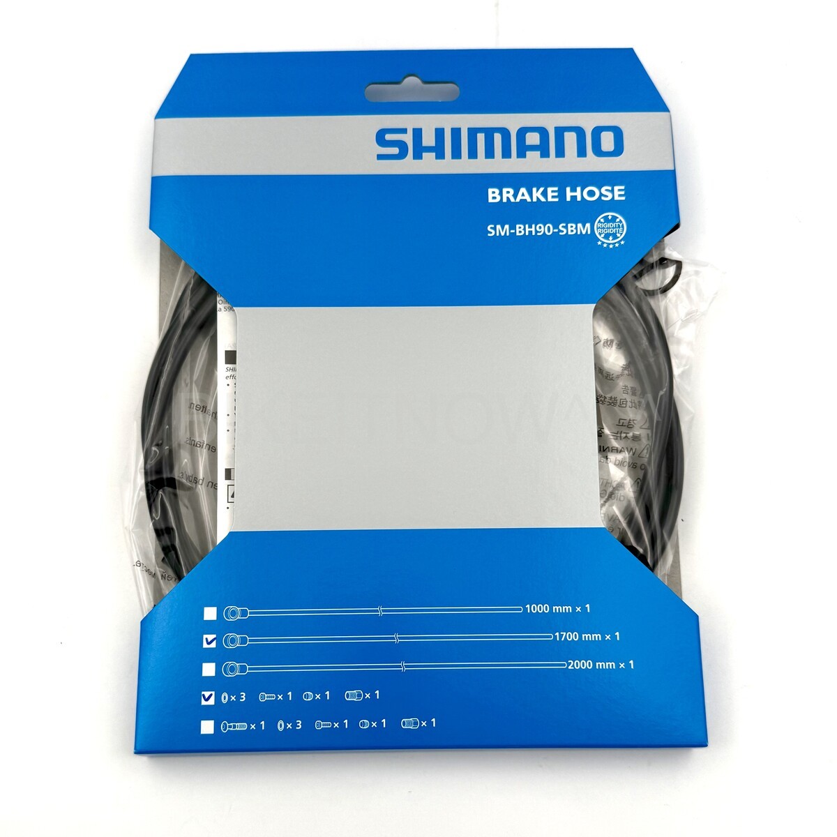 SHIMANO MTB Disc Brake Hose SM-BH90-SBM 1700mm Straight Banjo ISMBH90SBMLL170A