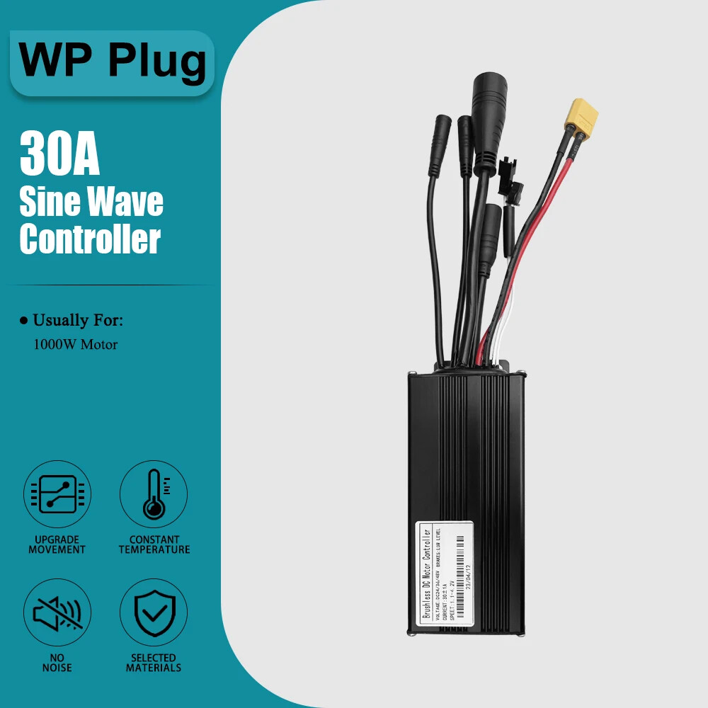 E-Bike Three-Mode Sine Wave Controller SM/WP Plug 36V 48V 17A 26A 30A 40A 60A