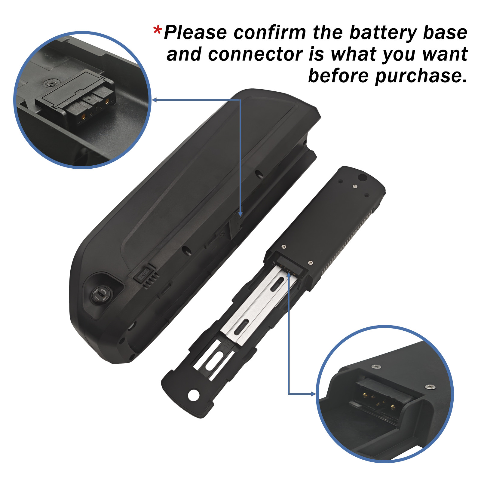 48 Volt Battery 48V 10Ah 16Ah 20Ah Battery for E le ctirc B ike, 5-Pin Connector