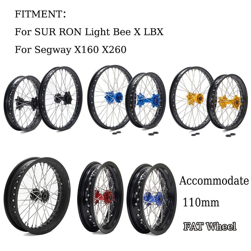 Spoke Front Rear Wheel Rim Set For SUR RON Light Bee X LBX for Segway X160 X260