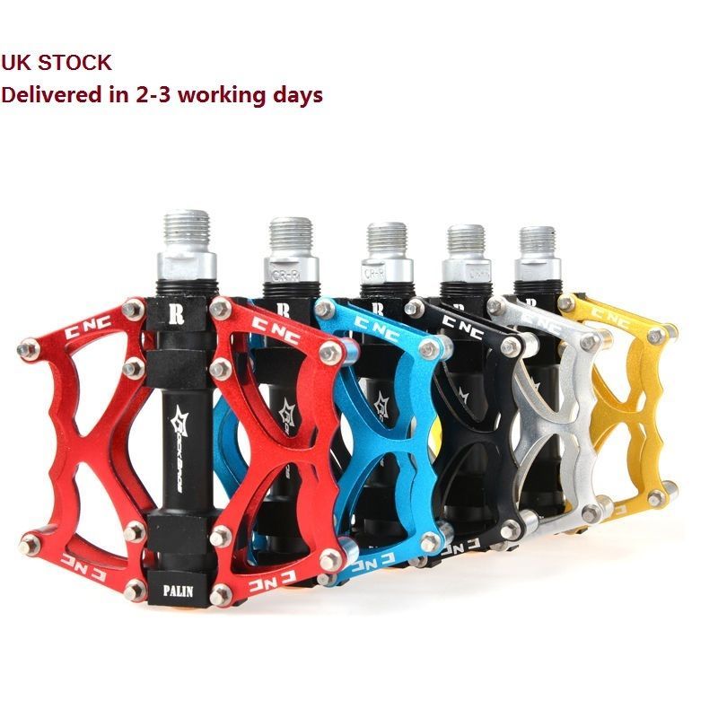 ROCKBROS Bike Pedal Aluminum Alloy 9/16″ Anti-slip Pedals 2 Sealed Bearings