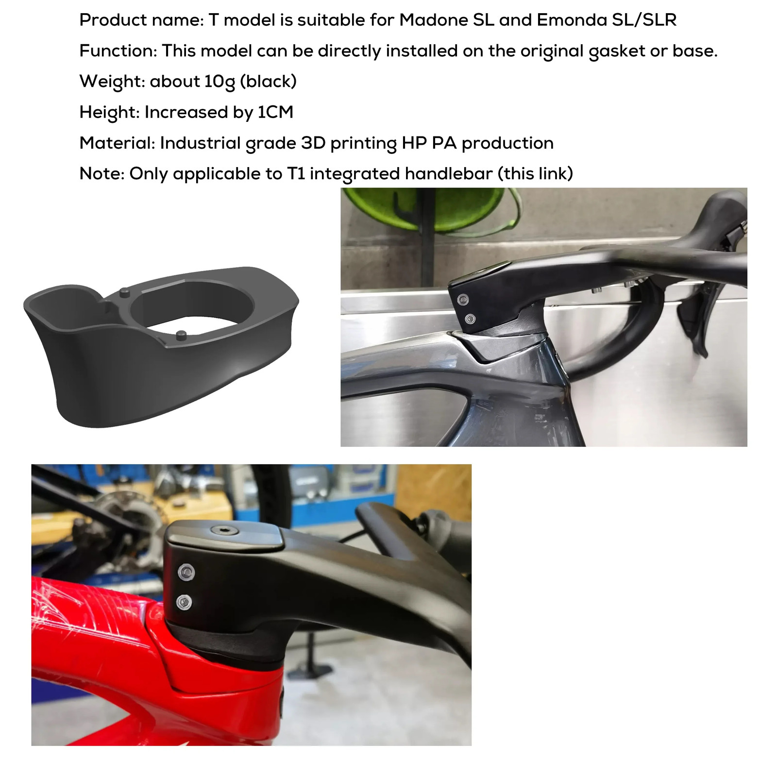 Road Bike Full Carbon Fiber Integrated Handlebar Internal Cable 360mm-380mm