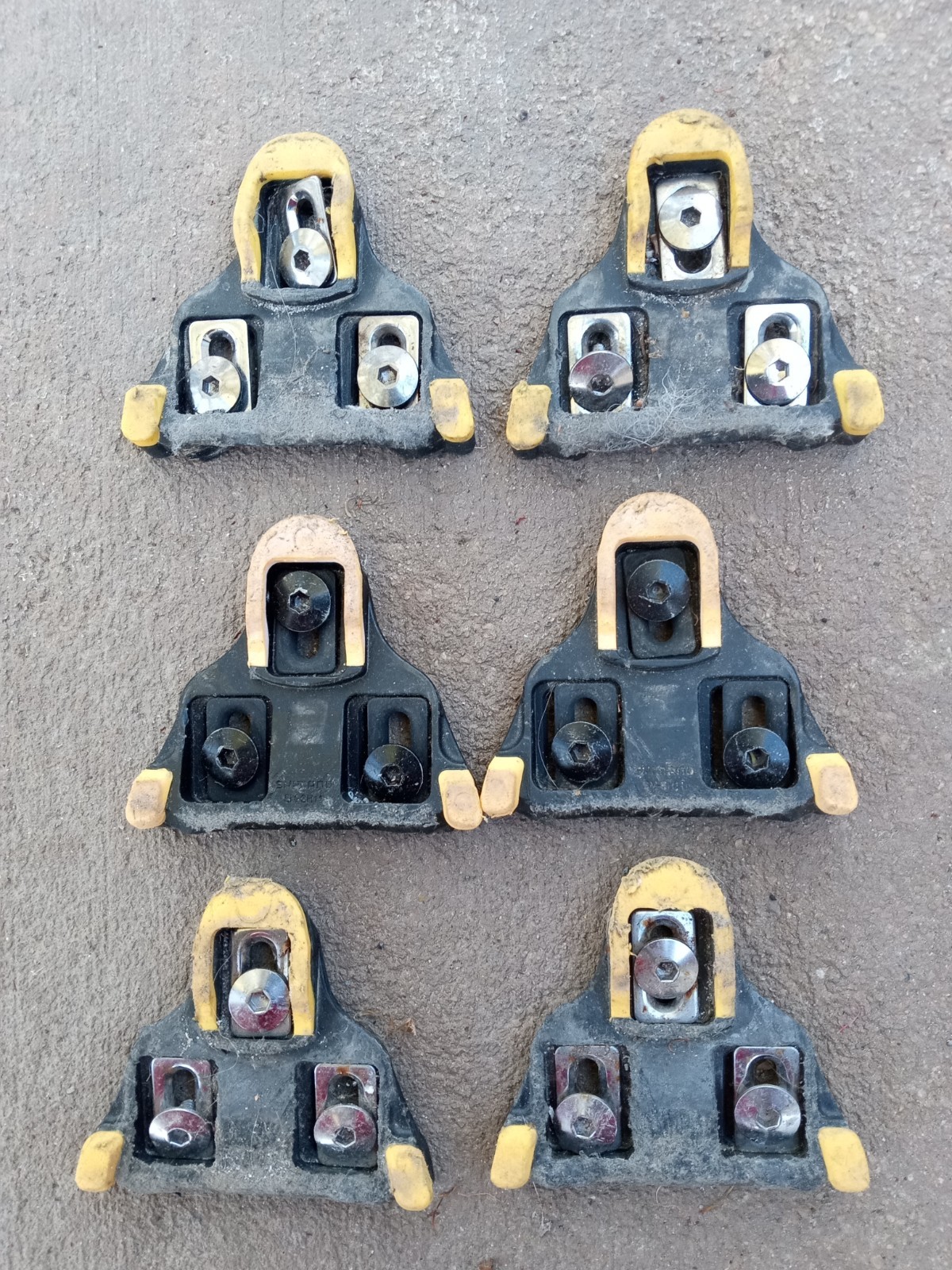 Genuine Shimano SPD-SL SM-SH11 Road Cleat Replacement Cleats 6° yellow 3-pairs