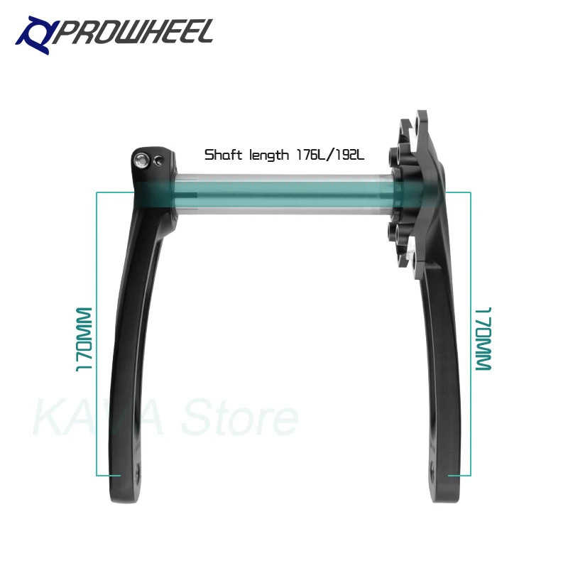 Snow Fat bike Crankset bicyle Crank Arm 104BCD Shaft 176/192mm Bottom Bracket