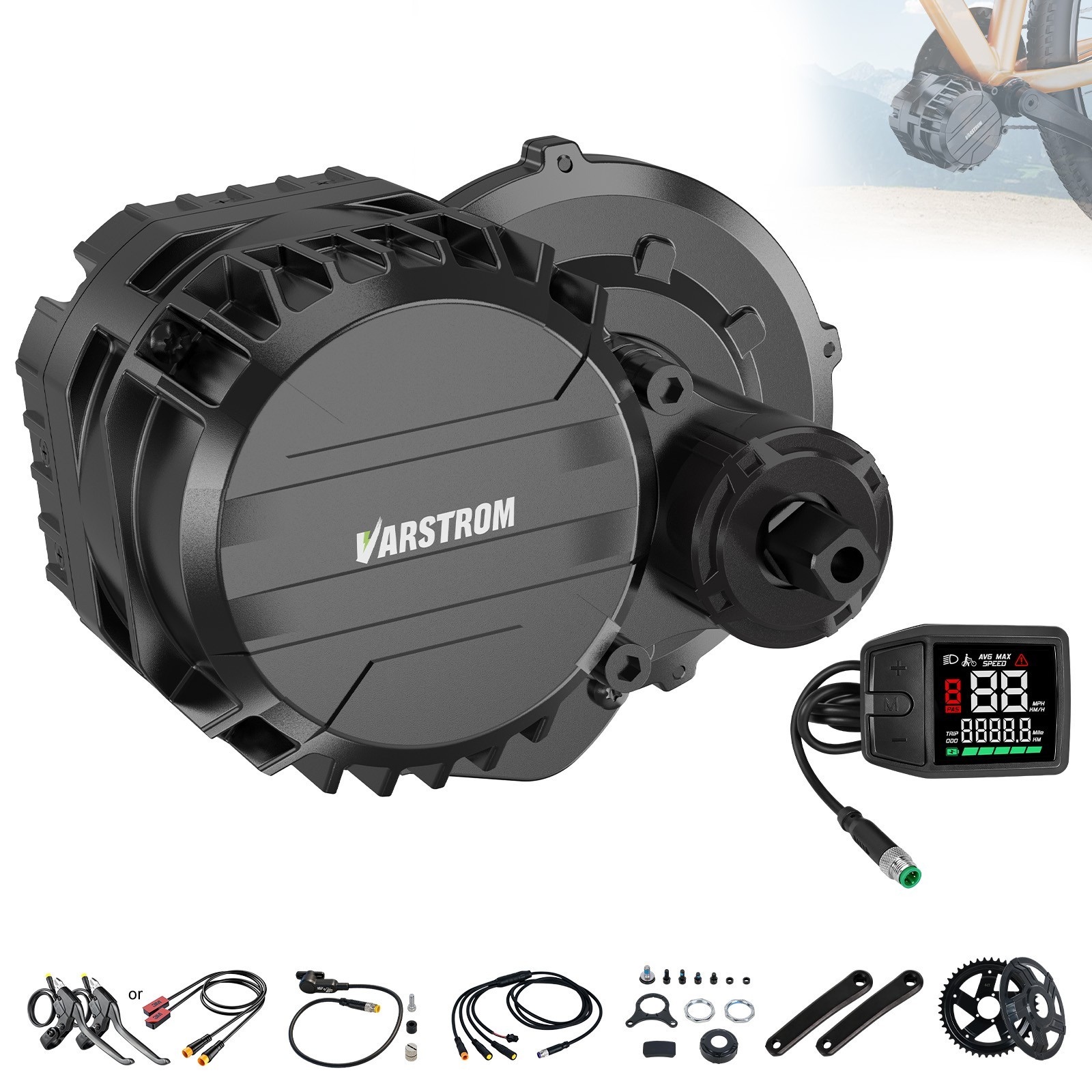 Vastrom VSM01 48V750W Mid Drive Torque Sensor Motor DZ41 Ebike Conversion Kits