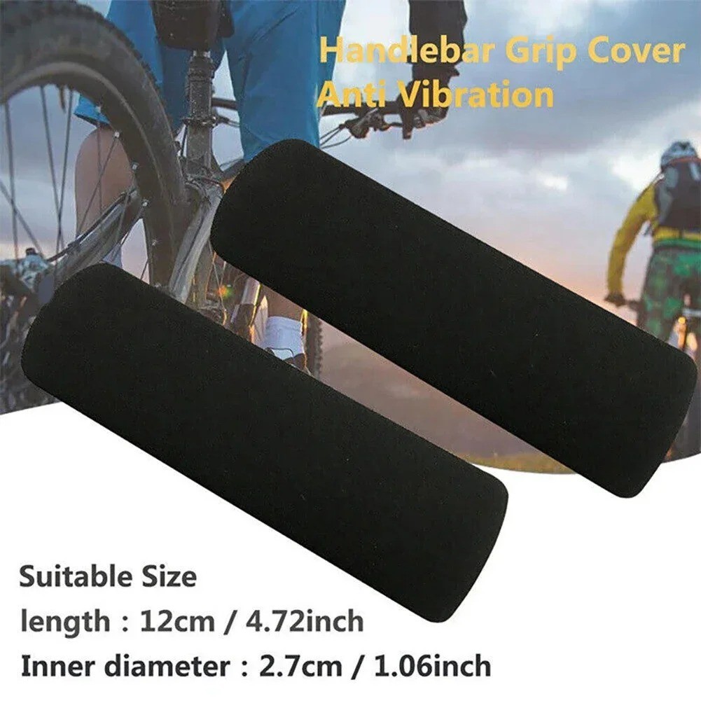 1 Pair Motorcycle Handlebar Grip Foam Cover Anti Vibration Comfort Sleeve