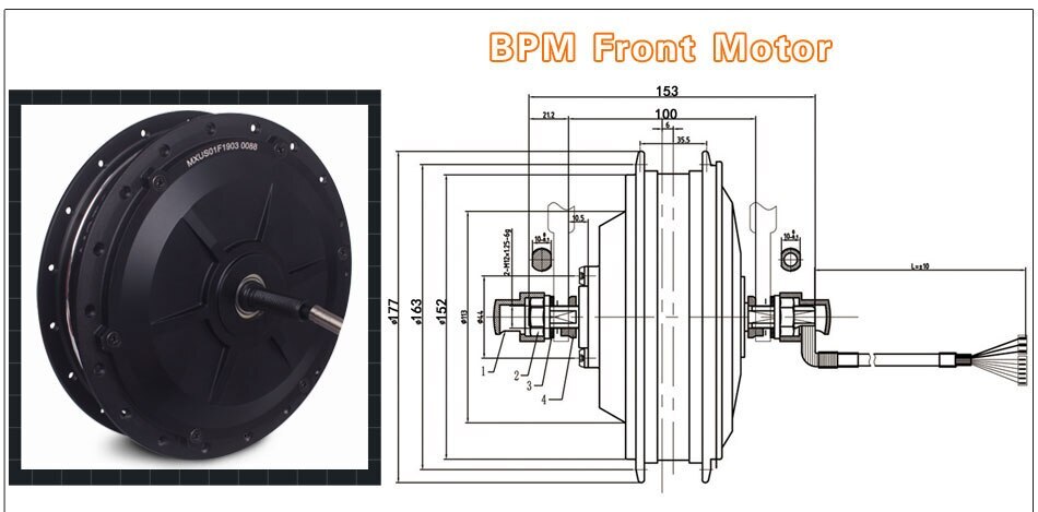 48V 500W 1000W Electric Bicycle Front Rear Gear Hub Motor Wheel Conversion Kit