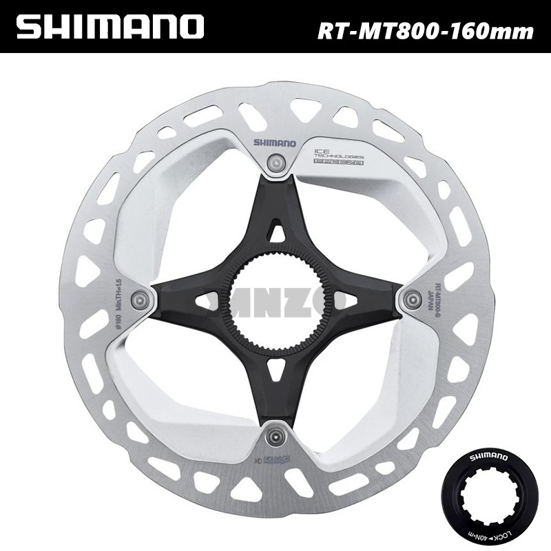 Shimano Deore XT RT-MT800-S 160mm Center lock Brake Rotor – Includes Lockring
