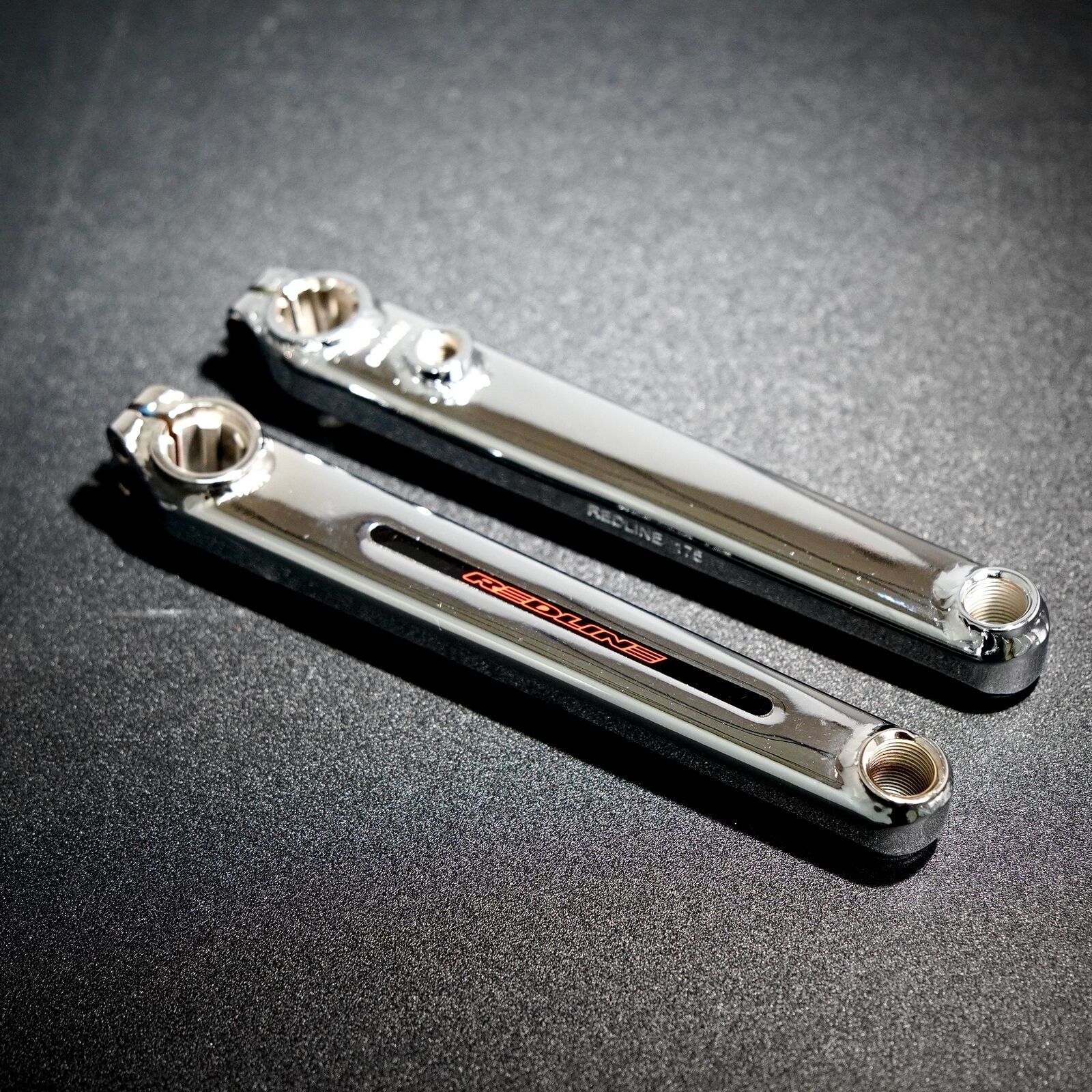 REDLINE FLIGHT Cranks BMX Crank Arms BMX 3-piece Cranks 175 mm Chrome Old School