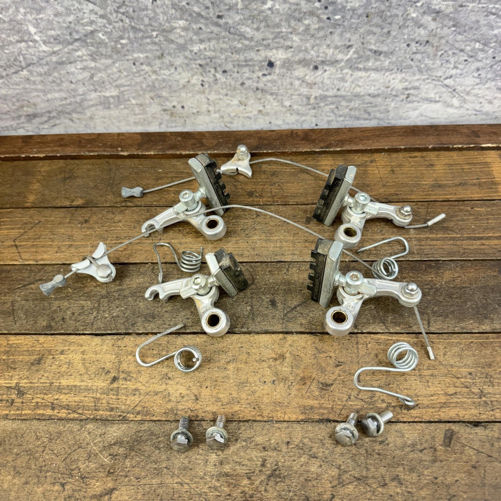 Vintage Dia Compe 981 Cantilever Brake Set Silver Japan 1980s ATB MTB Touring