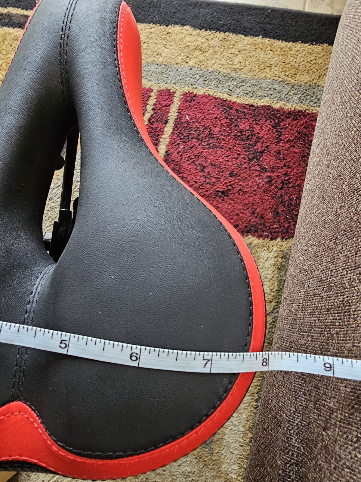 Zukka Saddle Mountain Bike Bicycle Seat W/ Reflector Plus Post Red & Black NWOB