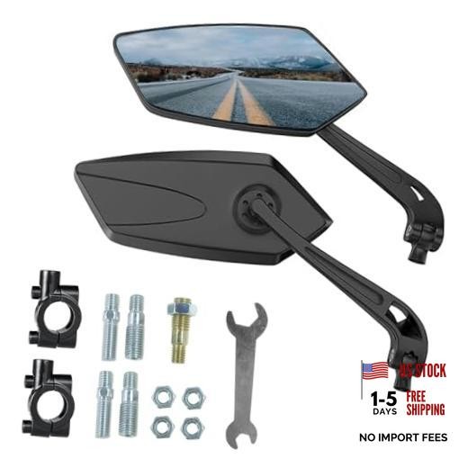 1 Pair Bike Mirrors, Motorcycle Cycling Rearview Mirror, 360 Degree Rotatable