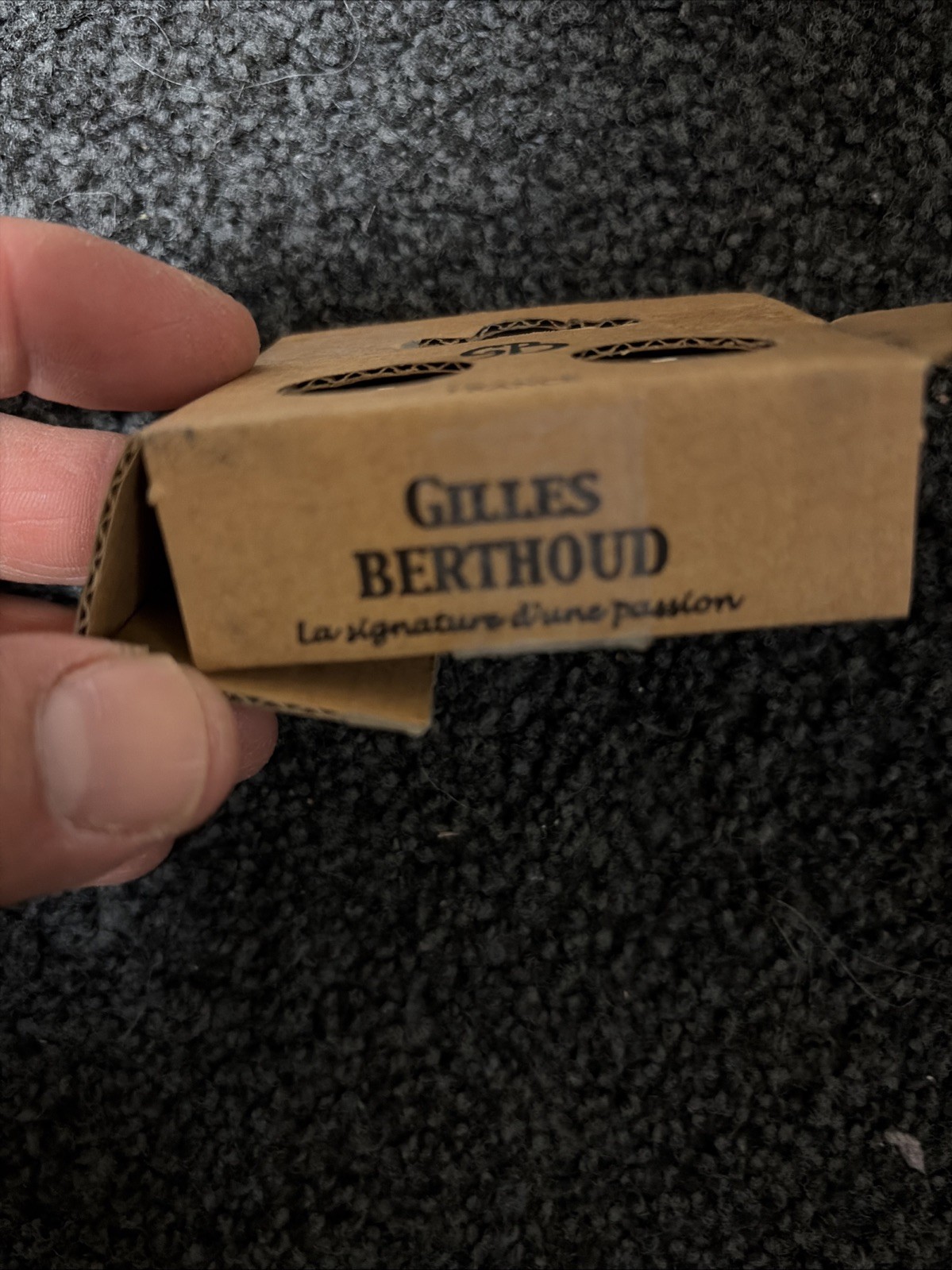 New Gilles Berthoud Road Black Leather Handle Bar Plugs