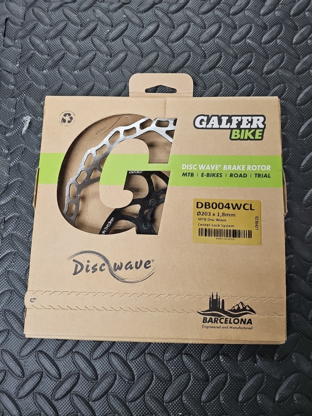 GALFER BIKE DB004WCL DISC WAVE BRAKE ROTOR 203MM CENTERLOCK NEW IN BOX