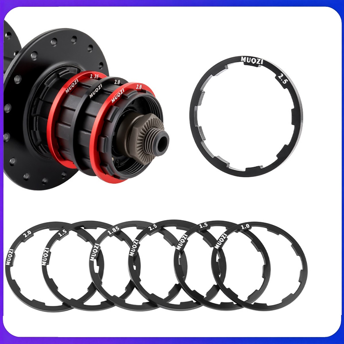 Bicycle Flywheel Cassette Spacers Sprocket Bike Hub Washer Gasket Thick 1-2.5mm