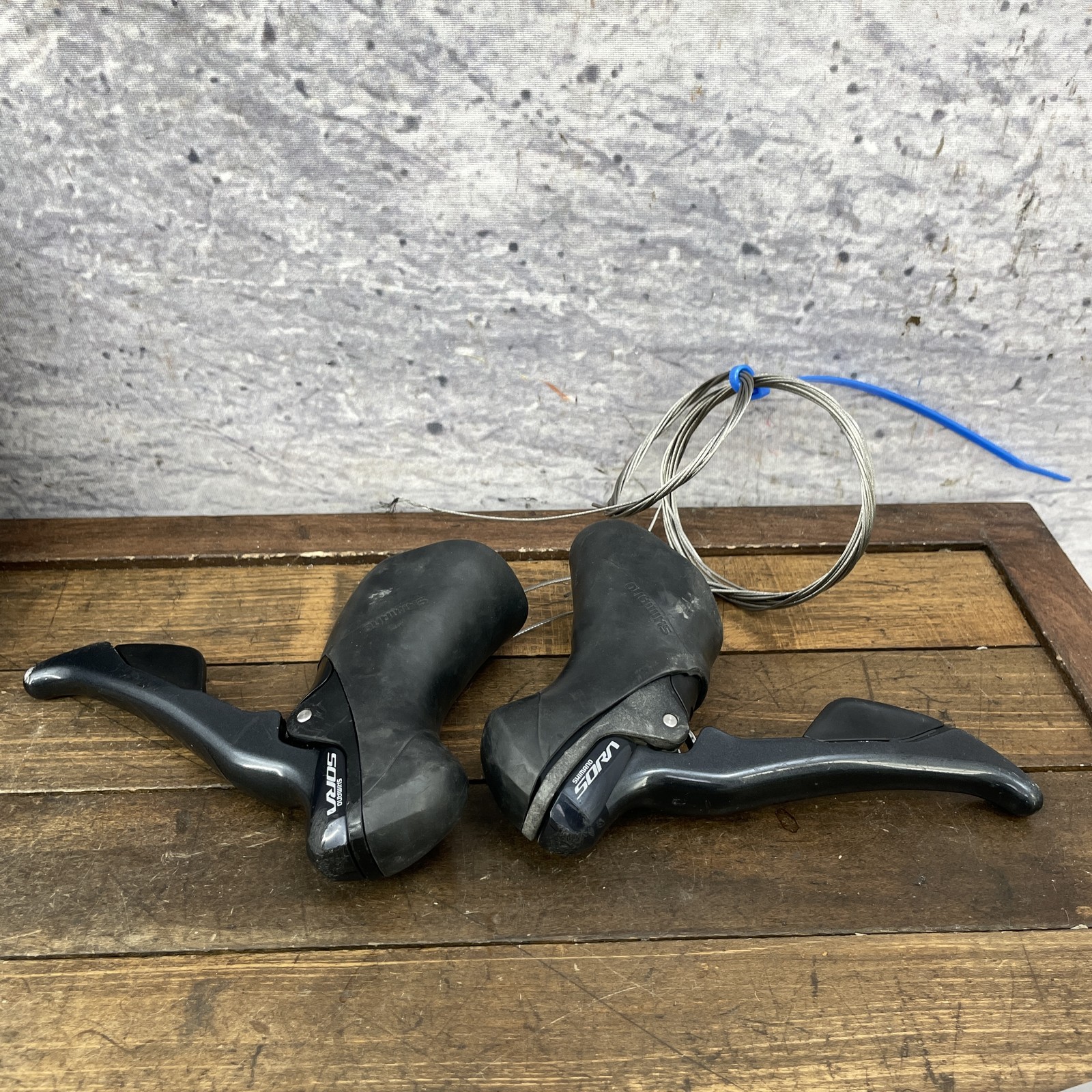 Shimano Sora ST-R3000 9s 9 Speed STI Brake Shifter Lever Set Road Black Pair