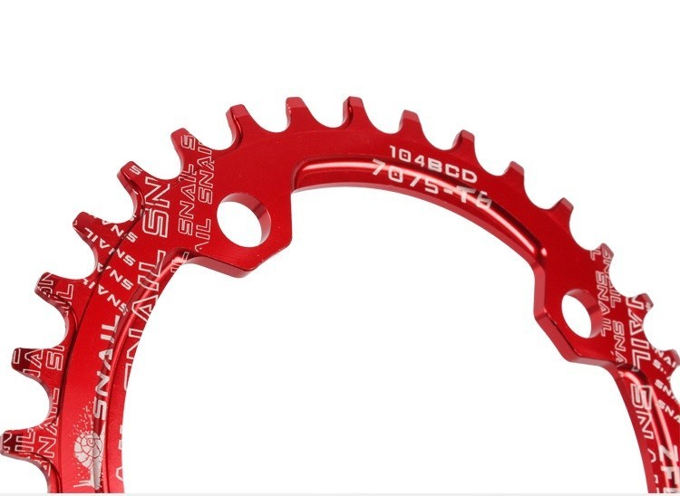 MTB Road Bike Crankset Crank arm 170mm w BB Narrow Wide Single Chainring 32T Red