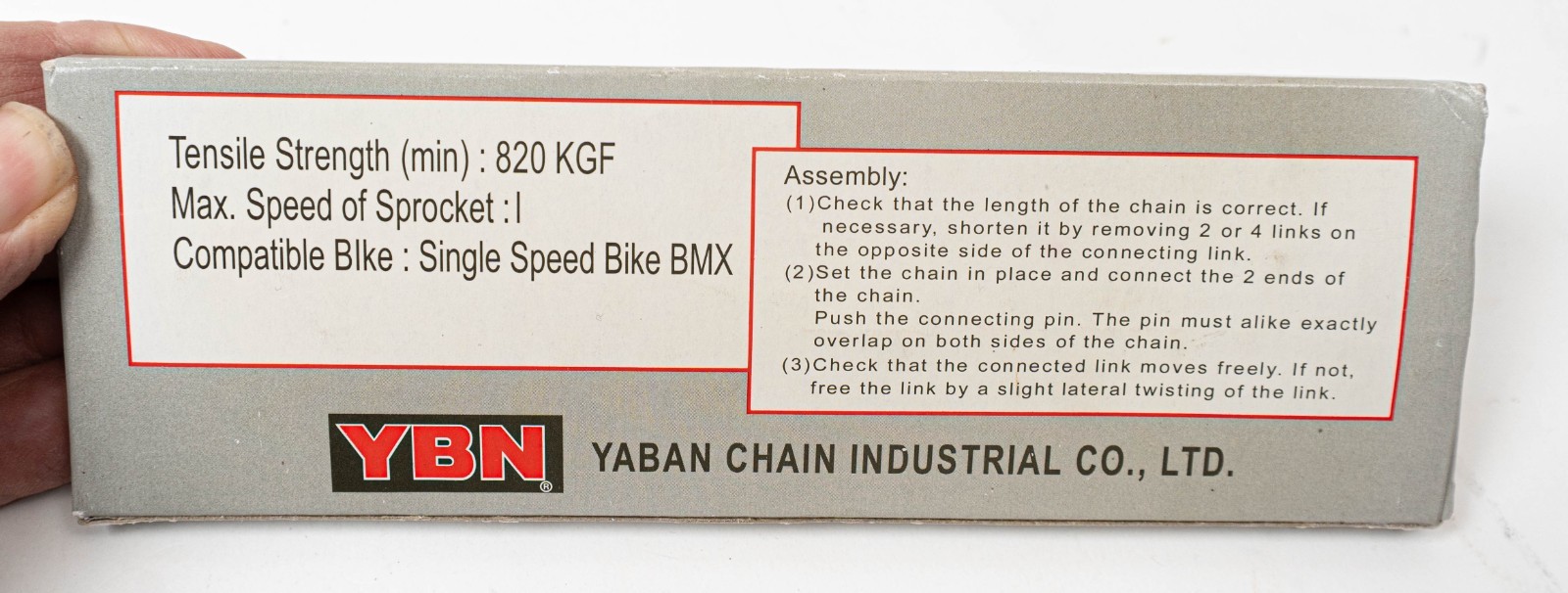 Yaban Chain S410 – S/OR 123-164 1/2″ x 1/8″