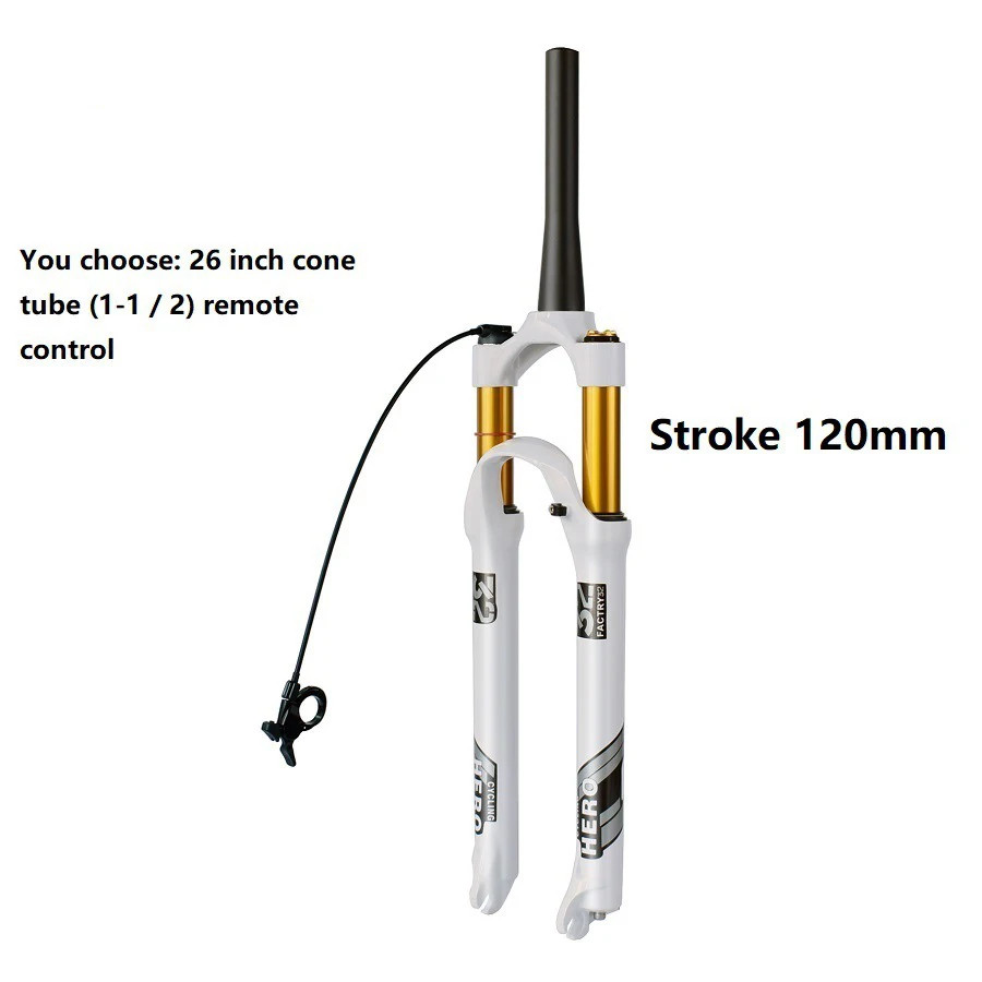 26 27.5 29er Mountain Bike 120mm Stroke Quick Release Locking Control Air Fork