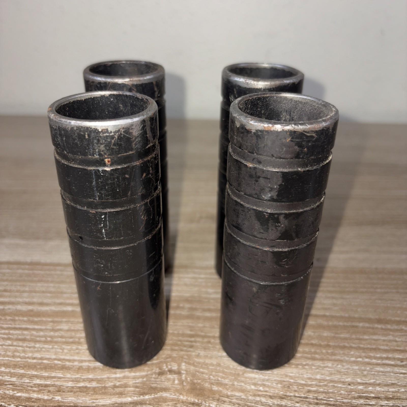 Vintage Bmx Unthreaded Pegs 3/8 Axle 4 1/2″ Lot Of 4 Unbranded
