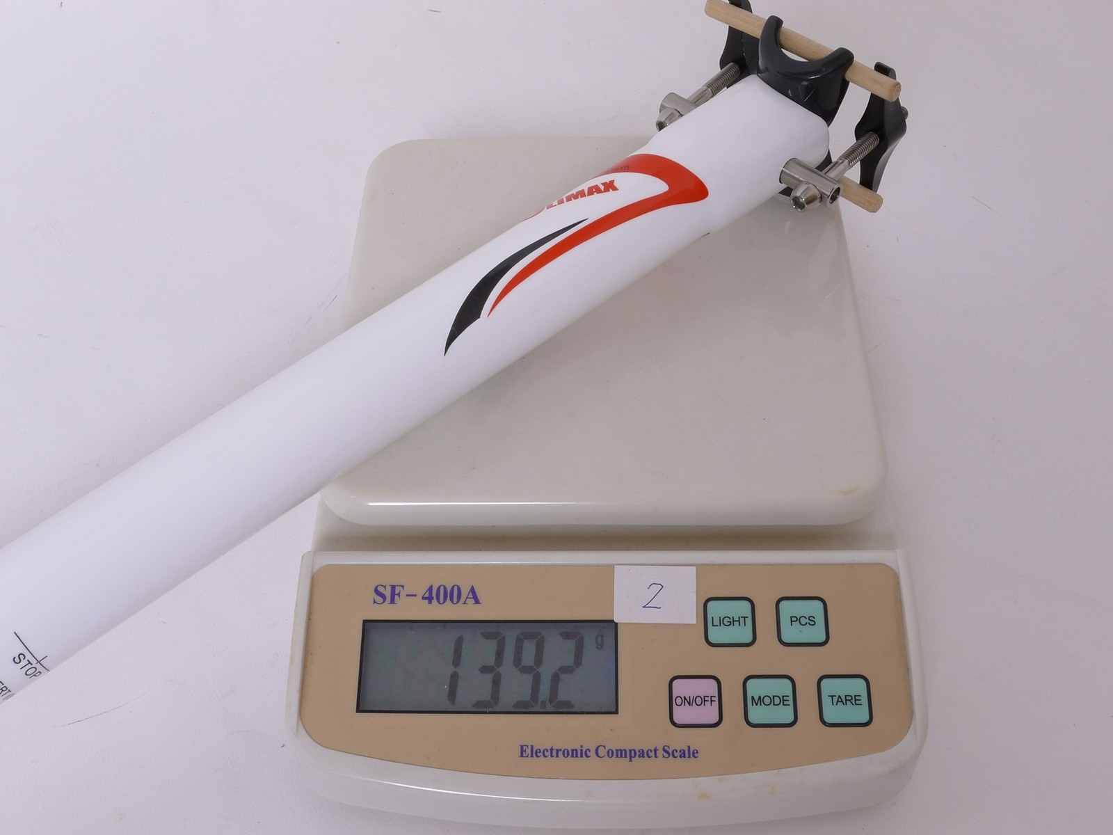 mr-ride 135g,30.9x350mm Climax SP02B UD gloss carbon Seatpost Road MTB White
