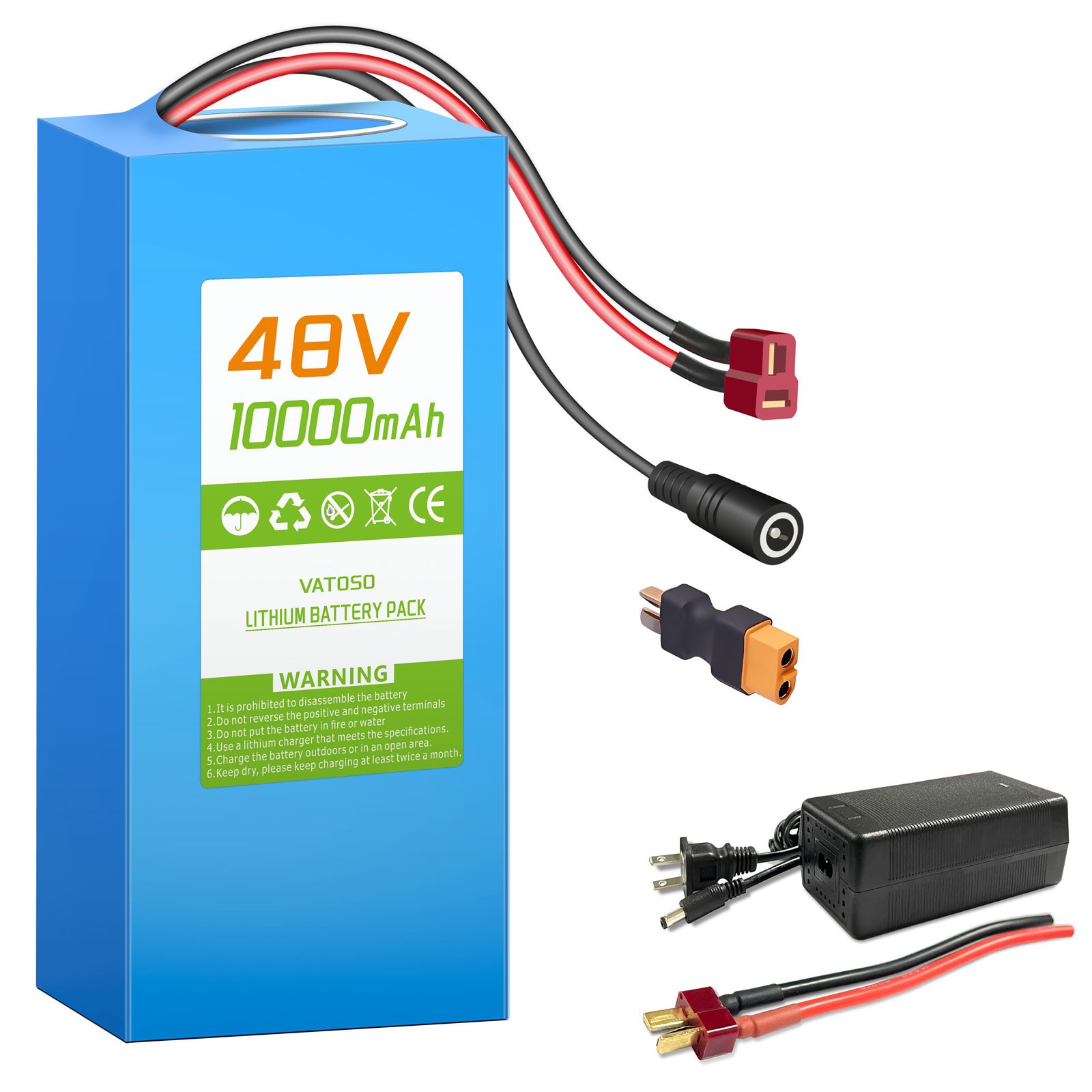 48V10AH Lithium ion Ebike Battery for 200W-1000W Ebike Electric Bicycle