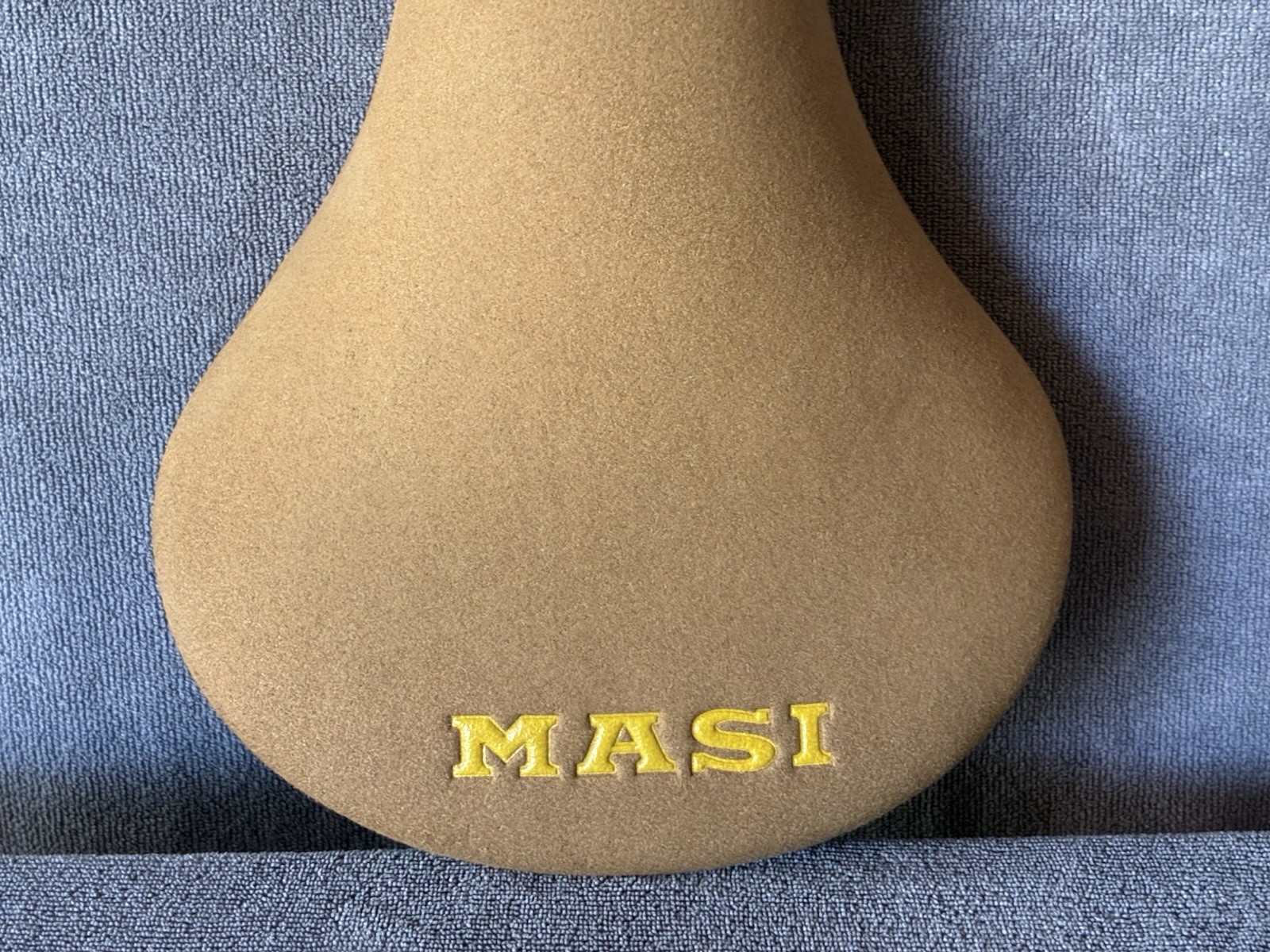 Masi Bikes Velo Saddle Faux Brown Suede Leather Speciale Velodrome Fixed Gear