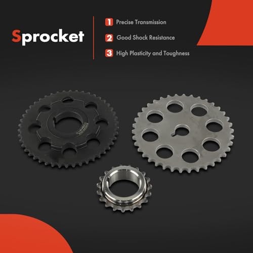 11PCS Engine Timing Chain Kit W/Sprocket & Tensioner & Guide | L4 2.6L