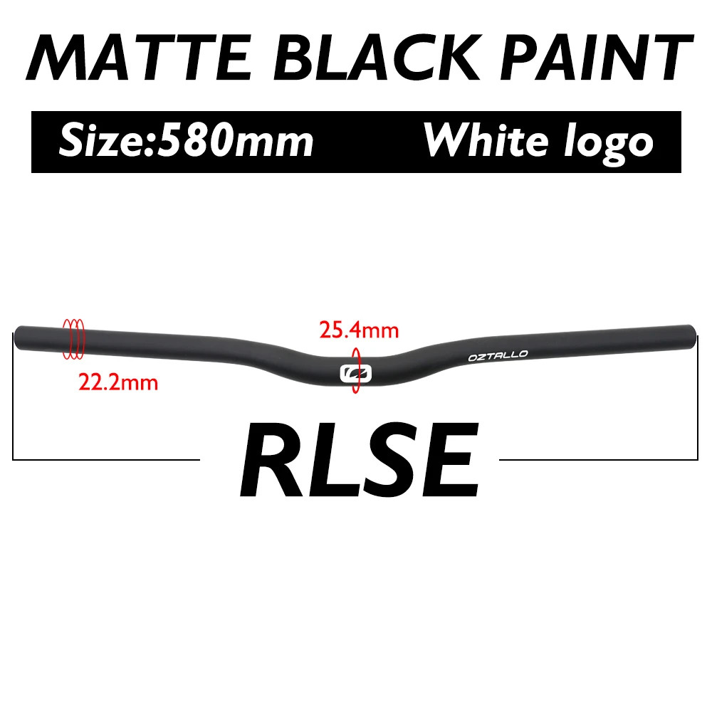 Carbon Fiber Mountain Bike Handlebars 25.4mm Clamp Diameter Flat Riser Bar