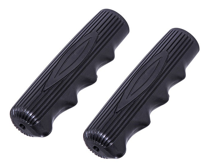 VINTAGE SCHWINN STINGRAY BICYCLE TYPE RUBBER BIKE HANDLEBAR CRUISER GRIPS BLACK