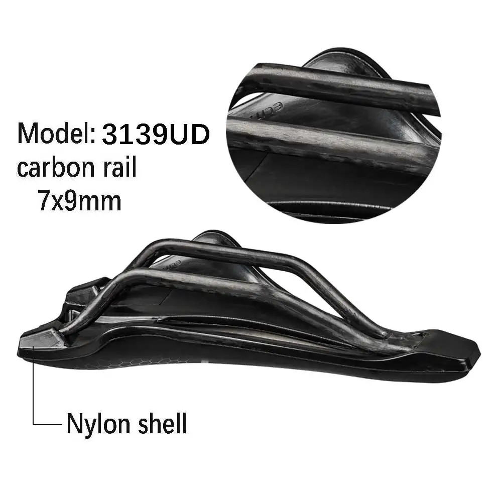 Elitaone 245X139Mm MTB Road Bike Saddle Carbon Rails Short Nose Hollow Bicycle S